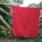Tibetaanse omslagdoek / sjaal, donker roze